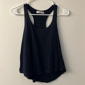 Abercrombie & Fitch black crop racer back tank